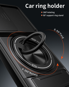 Fundas para Teléfono Móvil con Anillo Magnético Fuerte y Cámara Deslizante para <span class=keywords><strong>OPPO</strong></span> <span class=keywords><strong>Reno</strong></span> 14 15 Pro Max F 5G Global, Carcasa Trasera Antigolpes - Product Image 6