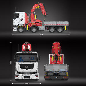 Mould King 19002 Pneumatik-Kranwagen Spielzeugauto, Technisches Lernspielzeug, RC-LKW Bausatz mit 8238 Teilen als Geschenk - Product Image 4