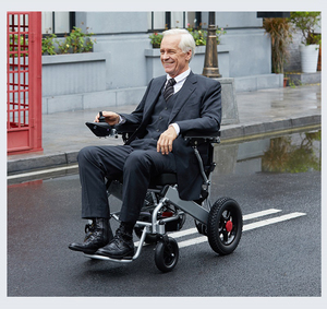 KSM-601-silla <span class=keywords><strong>de</strong></span> <span class=keywords><strong>ruedas</strong></span> eléctrica para discapacitados, asiento plegable ligero con más ancho, oferta, <span class=keywords><strong>Amazon</strong></span>, 2023 - Product Image 4