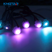 Modules d'éclairage LED à pixels RGB étanches KINGTAR 20 mm 12 V DC5 V pour éclairage décoratif des parcs à thème, matériaux de construction en PC
