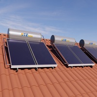 Système de Chauffe-Eau Solaire Sous Pression 100L 200L 300L pour Usage Domestique ou Commercial