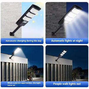 Đèn đường năng lượng mặt trời cảm biến chuyển động người chất lượng cao chống nước IP68 200w 300w tích hợp điều khiển từ xa đèn <span class=keywords><strong>LED</strong></span> - Product Image 3