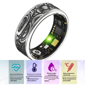 Anillo Inteligente de Estilo Retro 2026, Monitor de Frecuencia Cardíaca y SpO2, Podómetro, Bluetooth, Funciones Personalizables para Deportes y Uso Diario - Product Image 6