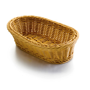 Cestino Ovale per Pane Rustico in Vimini Naturale Contenitore per Conservazione Uso Cucina - Product Image 1