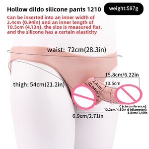 Funda de silicona hueca para pene, modelo F1210, 597g, juguete sexual divertido para hombres y mujeres, tipo triángulo. - Product Image 2
