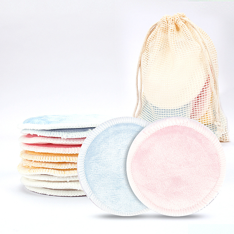 3 слоя бархатные 8 см Пуховок для среднего из микрофибры и подкладка из бамбуковых волокон, средство для снятия макияжа с pad