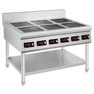 เตาแม่เหล็กไฟฟ้าเชิงพาณิชย์ 380V 4 หัวเตา - Product Image 2