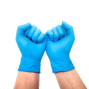 Gants de protection jetables imperméables AmpsafeX en nitrile synthétique, haute élasticité, stériles, épais, longueur opera, pour la sécurité - Product Image 4