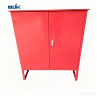 Armoire pour enrouleur de tuyau d'incendie Jinkai - Construction robuste en acier doux thermolaqué, flexible, portable, facile à utiliser, protection incendie pour
