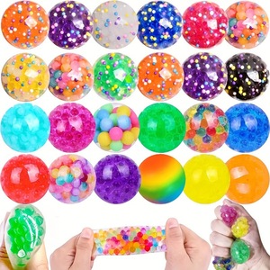 Bolas de Uva de Silicona para Aliviar el Estrés, Juguetes Sensoriales Antiestrés de Malla Aleatoria para Niños y Adultos - Product Image 1