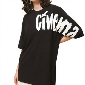 Camisetas de Mujer Personalizadas de Alta Calidad, Lujosas, 100% Algodón, Estampado Personalizado, Tallas Grandes, Cuello Redondo, Verano, Casual, Transpirables, de Secado Rápido - Product Image 1