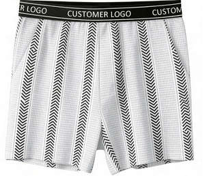 Мужские повседневные шорты-боксеры со средней посадкой, 100% полиэстер, с цифровым принтом, быстросохнущие, дышащие, на пуговицах, свободного кроя, для отдыха - Product Image 2