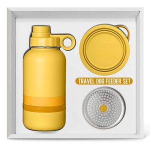 Comedero Portátil 3 en 1 de Acero Inoxidable para Mascotas con Logotipo Personalizable, Botella de Agua para Perros, Productos para Perros, DEM/<span class=keywords><strong>DOM</strong></span> Disponible - Product Image 2