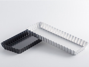 Padella <span class=keywords><strong>per</strong></span> crostata rettangolare e <span class=keywords><strong>quiche</strong></span> con fondo staccabile rimovibile <span class=keywords><strong>per</strong></span> torta - Product Image 3