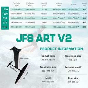 ART V2 879 Hydrofoil Set Surfboard New Aluminum Carbon <b>Board</b> for Ocean Waters Sup Surfing Wing JFS ART V2 879 ART V2 879 Hydrofo - Product Image 5