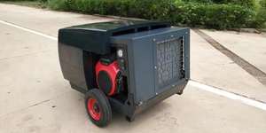 Industrial Mobile 70cfm 8bar 19kw Compresor de aire de tornillo Gasolina para chorro de arena - Product Image 3