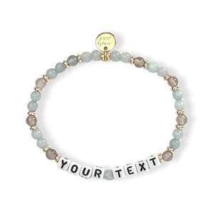 Joyería de <span class=keywords><strong>Amistad</strong></span> Personalizada, Pulsera Apilable con Cuentas de Cristal Redondas <span class=keywords><strong>y</strong></span> Letras Personalizadas, Regalo Perfecto - Product Image 5