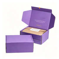 Boîte en carton ondulé personnalisée en gros, imprimée, recyclable, avec logo, pelliculage mat et revêtement UV pour l'emballage des chaussettes