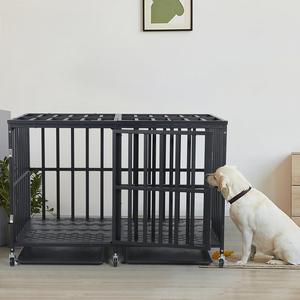 ลังสุนัขหนัก<span class=keywords><strong>48</strong></span>นิ้วกรงสุนัขขนาดใหญ่พิเศษ2-ประตูลังป้องกันสุนัขหนี XXL ลังสัตว์เลี้ยงสำหรับในร่ม/กลางแจ้ง - Product Image 6