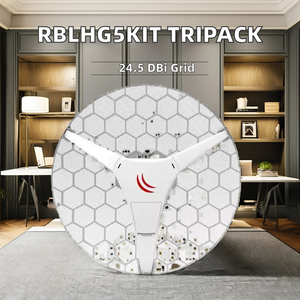 नए rblhg5kit होम डिवाइस 24.5 dbi ग्रिड 802.11n वायरलेस पुल लैप 5 ट्रिपैक 1000 एमबीपीएस वायर्ड मैक्स लान डेटा दर फायरवॉल - Product Image 3