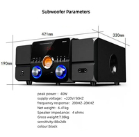 Système Home Cinéma Puissant de Haute Qualité avec Son Surround 5.1, Amplificateur et Caisson de Basses