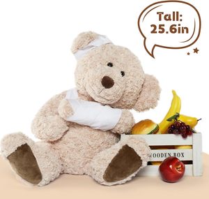 Lindo Oso <span class=keywords><strong>de</strong></span> Peluche Herido con Vendaje, Oso <span class=keywords><strong>de</strong></span> Peluche con Vendas, Disfraz <span class=keywords><strong>de</strong></span> Halloween, Juego <span class=keywords><strong>de</strong></span> Roles - Product Image 6