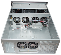 Rack de Servidor Industrial de Acero 4U, 650 mm de Profundidad, 8 Ventiladores, 10 Ranuras para Discos Duros, 3 Posiciones para CD/DVD-ROM, Compatible con Instalación de Placa EATX
