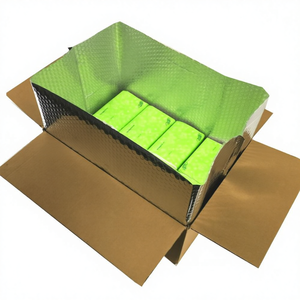Industrielle Aluminiumfolie Thermisch Isolierte Box-Auskleidung für Gefrorene Kaltspeisen-Versand - Product Image 1