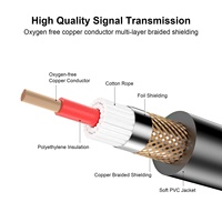 Fabricant de câble de 6.35mm, câble d'enroulement silencieux pour guitare électrique Pro Line, instrument de musique de basse, câble en cuivre pour guitare