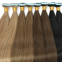 Extensions de cheveux à bandes adhésives en gros, 100 % cheveux naturels, extensions invisibles à trame de peau pour salon