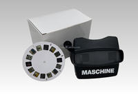 Visionneuse de diapositives stéréoscopiques 3D superposées, disque circulaire personnalisé en carton, bobine circulaire pour visionnement de diapositives 3D