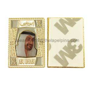 Bendera Silang Uni Emirat Arab Lencana Logam Logo Abu PT - Product Image 5