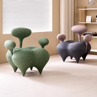 Nouveauté, fauteuil de loisirs moderne en fibre de verre, personnalisé, en tissu, villa, bureau, lecture, salon, canapé, fauteuil, meubles de maison