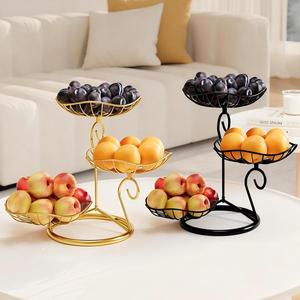 Cesto Portafrutta a 3 Livelli <span class=keywords><strong>Elegante</strong></span> ed Ecologico, Supporto <span class=keywords><strong>da</strong></span> Tavolo Robusto in Metallo, Organizer per Frutta, Pane e Snack <span class=keywords><strong>da</strong></span> Bancone - Product Image 1