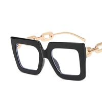 Lunettes carrées de grande taille de haute qualité pour femmes, lunettes de vue classiques tendance, anti-lumière bleue, lunettes d'ordinateur
