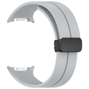 สายรัดข้อมือแบบแม่เหล็กสีดำแบบพับได้สำหรับเปลี่ยนใส่ Samsung <span class=keywords><strong>Galaxy</strong></span> Watch8/8 Classic สายนาฬิกาซิลิโคน - Product Image 4