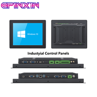 Computadoras Industriales Todo en Uno sin Ventilador, Panel de Automatización IPC PPC, Monitor de Pantalla Táctil de 10, 12, 15, 17, 19 Pulgadas, Panel PC Industrial