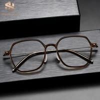 Lunettes carrées 8659, monture optique en titane, forme classique tendance pour hommes et femmes, en stock