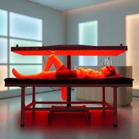 Thérapie par la lumière du sauna, thérapie par la lumière LED, panneau de thérapie par la lumière rouge infrarouge pour tout le corps, vertical et horizontal, électrique, sur pied