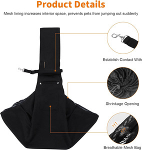 Échantillon gratuit Offre Spéciale avant réglable mains libres face à l'avant pratique voyage en plein air chiot chien transporteur sac à bandoulière - Product Image 3