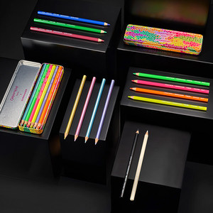 Ensemble de crayons d'art à base d'huile et solubles dans l'eau CARAN D'ACHE Germanier Collaboration pour débutants, ensemble de 13 crayons - Product Image 3