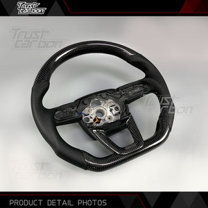 Volantes Personalizados de Fibra de Carbono y Cuero Perforado para <span class=keywords><strong>Audi</strong></span> Serie <span class=keywords><strong>Q</strong></span> S <span class=keywords><strong>RS</strong></span> 2016-2024 RS3 RS5 Q3 Q5 Q7 Q8 - Product Image 3