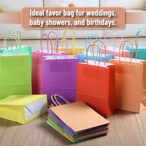 KM Custom Logo Printed Grocery Packaging Craft Brown Kraft Paper Shopping Bag Color Cream Paper Bag Personalized With Handle - Product Image 5