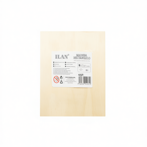 Pannello rettangolare in compensato ILAN 40x60x0,4 cm per materiali grezzi in bambù - Product Image 1