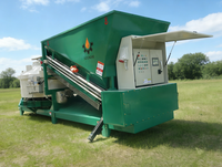 Centrale à béton mobile électrique durable SDDOM avec PLC, capacité personnalisable pour les projets d'ingénierie civile