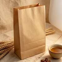 Bolsas de Papel Kraft para Pan con Logotipo Personalizado, Venta al por Mayor, Ecológicas, Resistentes a la Grasa, Proveedor de Bolsas para Alimentos de Panadería