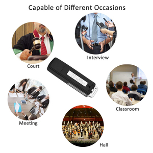 2 trong 1 USB Flash Disk ghi âm giọng nói Mini kỹ thuật số âm thanh âm thanh ghi WAV Định dạng USB Flash Driver ghi 70 giờ pq131 - Product Image 2