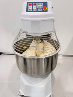 Mélangeur à spirale numérique commercial, double  Machine à pétrir la farine, bol mélangeur en acier inoxydable pour boulangerie