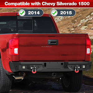 Parachoques Delantero con Cabrestante de Ancho Completo ULON, <span class=keywords><strong>Precio</strong></span> de Fábrica, para Camioneta Chevy Silverado 1500 2014 2015, Negro - Product Image 5