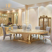 Chaise de table à manger en bois sculpté de style rococo français de luxe léger meubles de salle à manger en parquet Shell fabriqués à la main